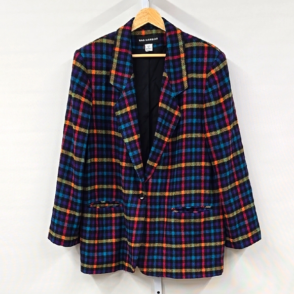 Sag Harbor Jackets & Blazers - Sag Harbor Multicolor Plaid Blazer